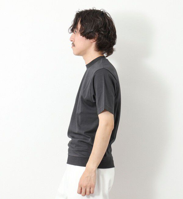 NOLLEY'S goodman「《ビジカジ対応》セミシルケットスムース ボーダードレスTシャツ 25SS」|Tシャツ・カットソー|