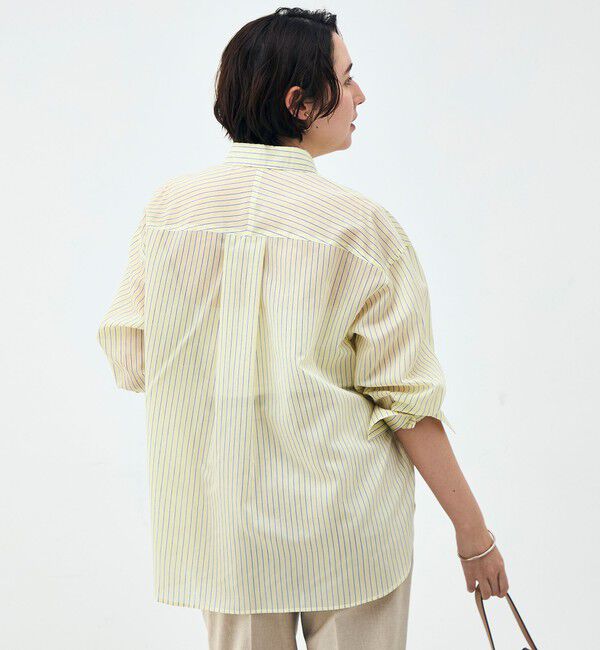 NOLLEY'S sophi「ウォッシャブルMARSALAシアーストライプ3WAYシャツ」|シャツ・ブラウス|