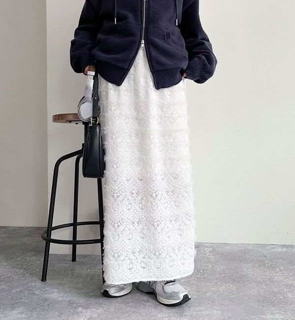 fredy emue「起毛レースタイトスカート」|スカート|