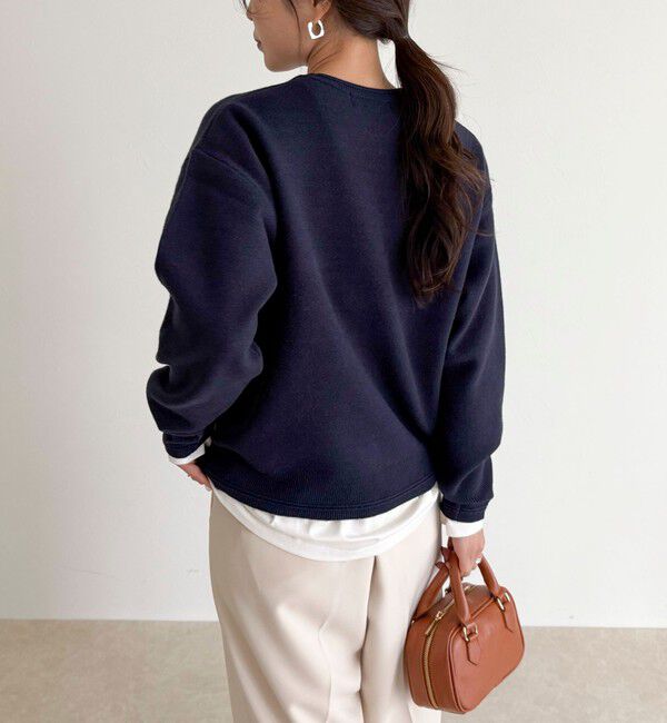 fredy emue「FR刺繍スウェットニットプルオーバー」|ニット・セーター|