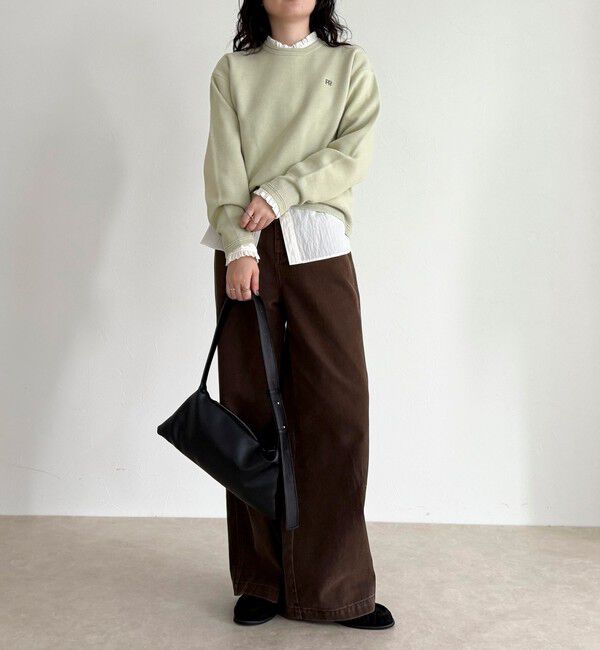 fredy emue「FR刺繍スウェットニットプルオーバー」|ニット・セーター|