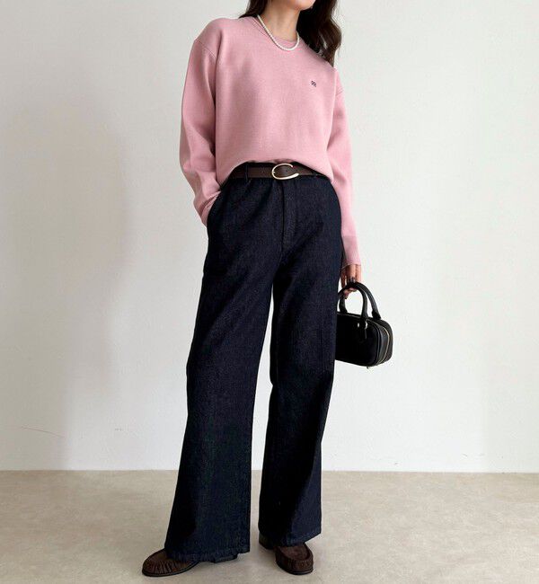 fredy emue「FR刺繍スウェットニットプルオーバー」|ニット・セーター|