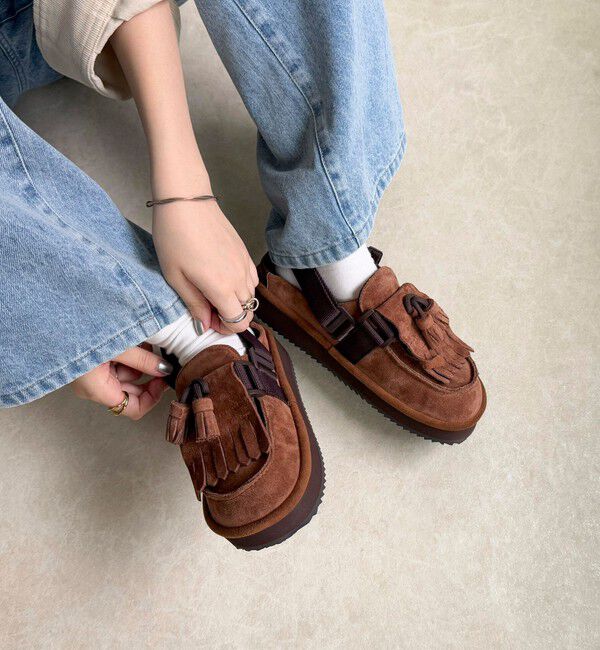 fredy emue「【SHAKA/シャカ】 MOC MULE TASSEL SUEDE」|その他|