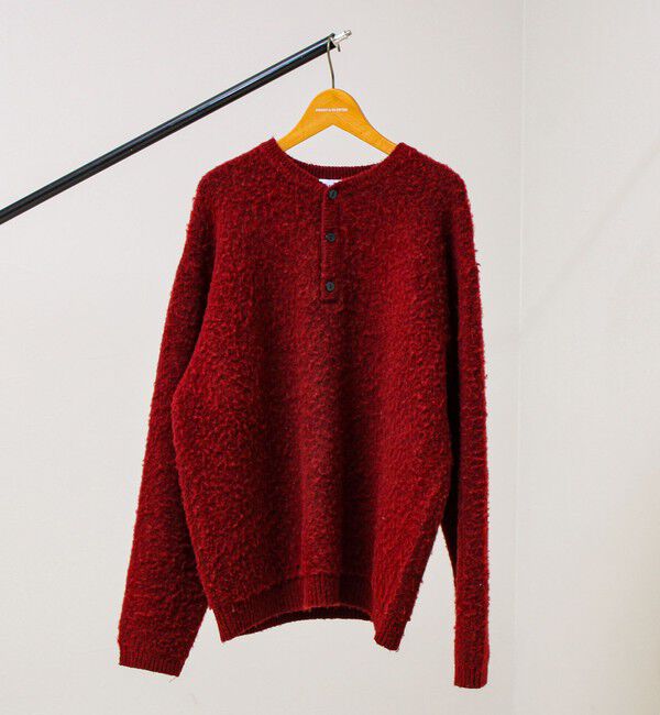 GLOSTER「【モヘアタッチ/ユニセックス対応】ヘンリーネックプルオーバーニット」|ニット・セーター|