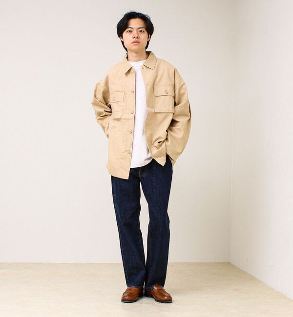 GLOSTER「【デニム/リップストップ】ミリタリーオーバーシャツ」|シャツ・ブラウス|