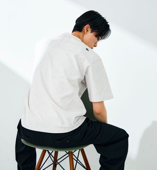 GLOSTER「【BOY刺繍】裏グラデーション ワンポイント半袖Tシャツ」|Tシャツ・カットソー|