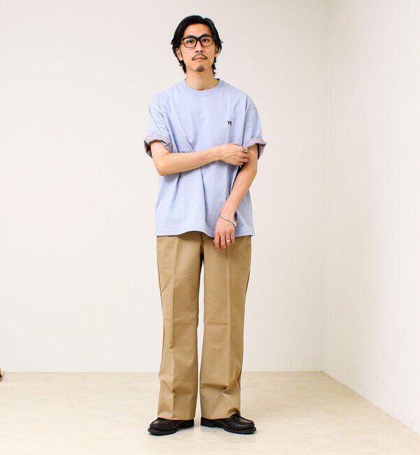 GLOSTER「【BOY刺繍】裏グラデーション ワンポイント半袖Tシャツ」|Tシャツ・カットソー|