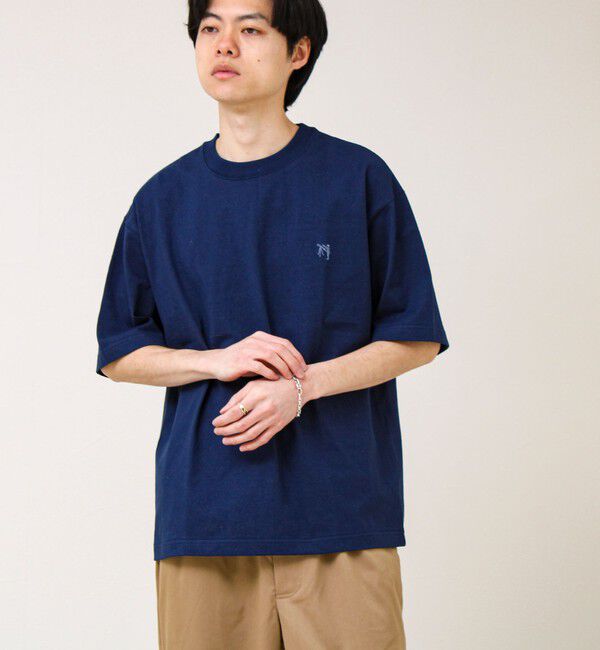 GLOSTER「【BOY刺繍】裏グラデーション ワンポイント半袖Tシャツ」|Tシャツ・カットソー|
