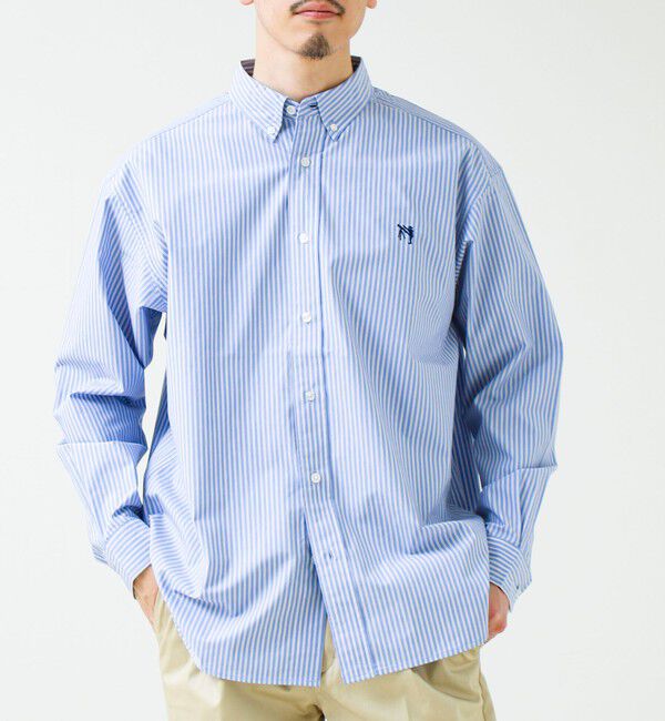 GLOSTER「【BOY ASTLAD刺繍】ボタンダウンシャツ ストライプ/チェック」|シャツ・ブラウス|