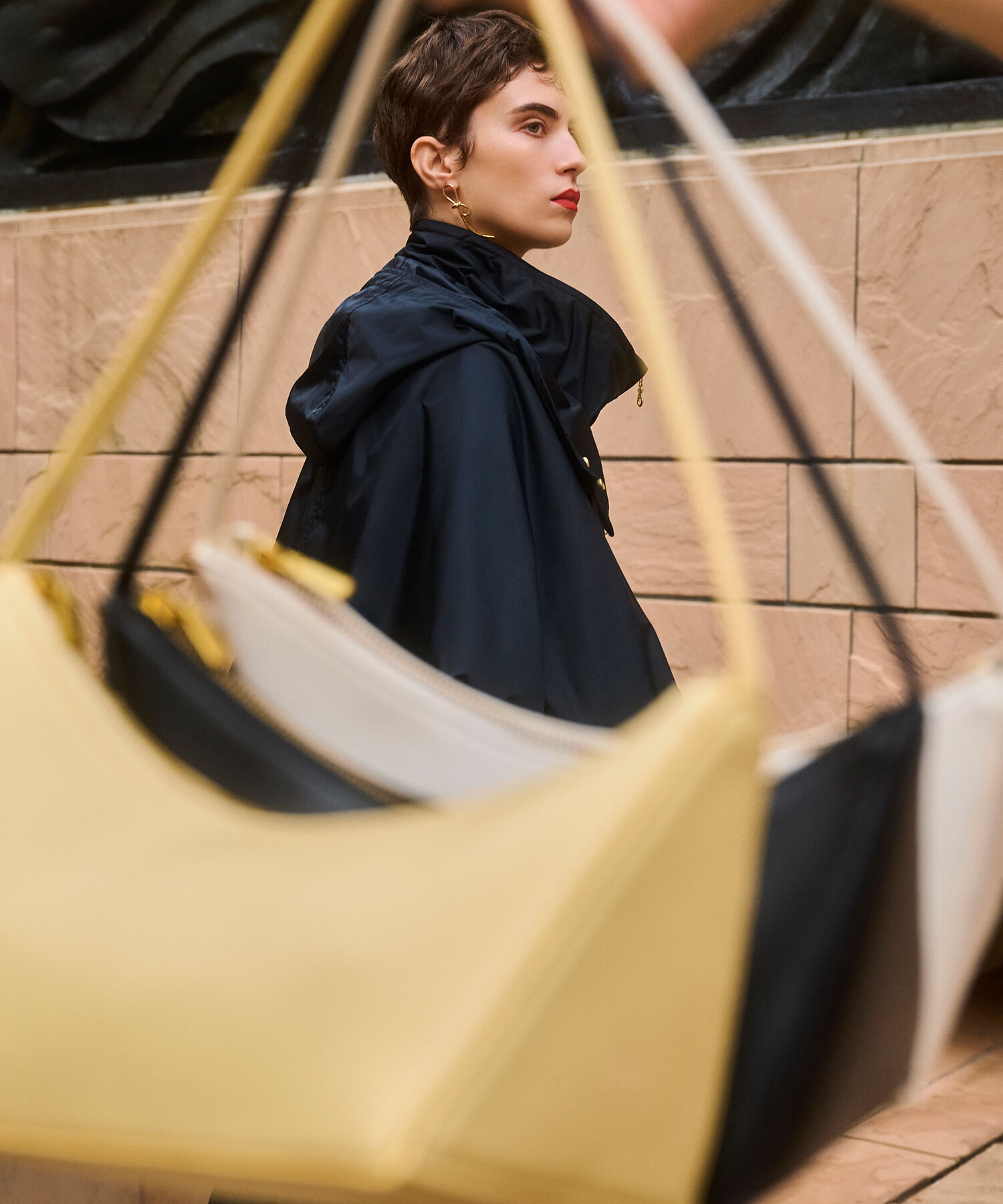 ROPE「アシンメトリーセイルフォルムバッグ」|ハンドバッグ|