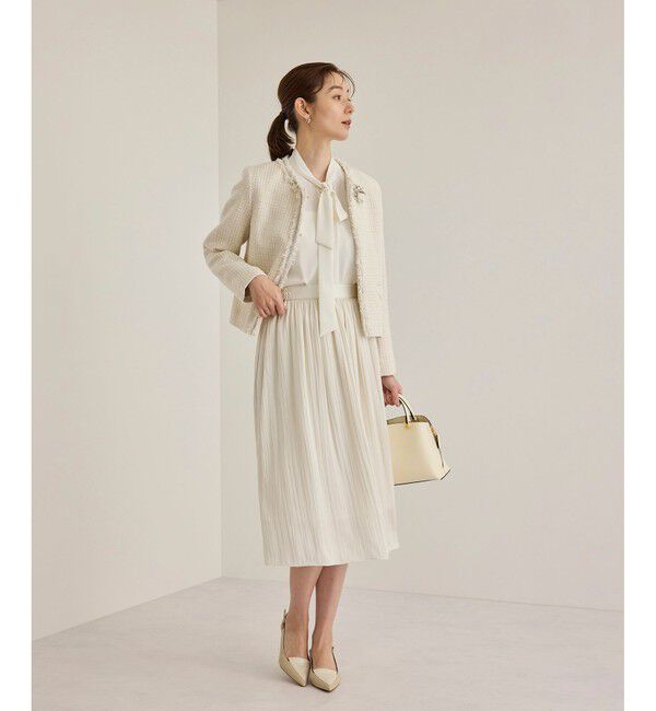 ROPE「ワッシャープリーツスカート」|スカート|