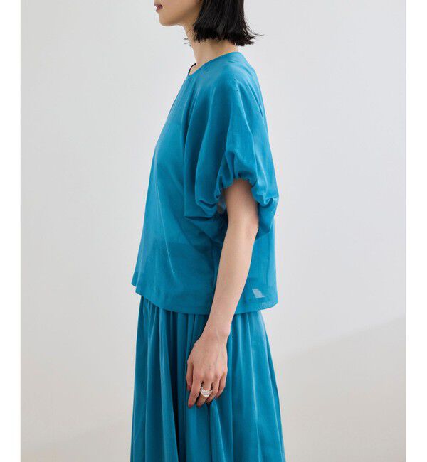 ROPE「【洗える】コットンシルクブラウス/セットアップ対応」|シャツ・ブラウス|