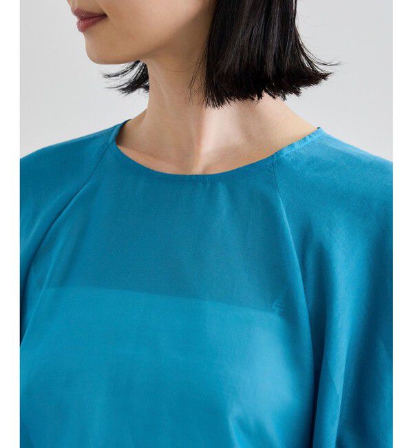 ROPE「【洗える】コットンシルクブラウス/セットアップ対応」|シャツ・ブラウス|