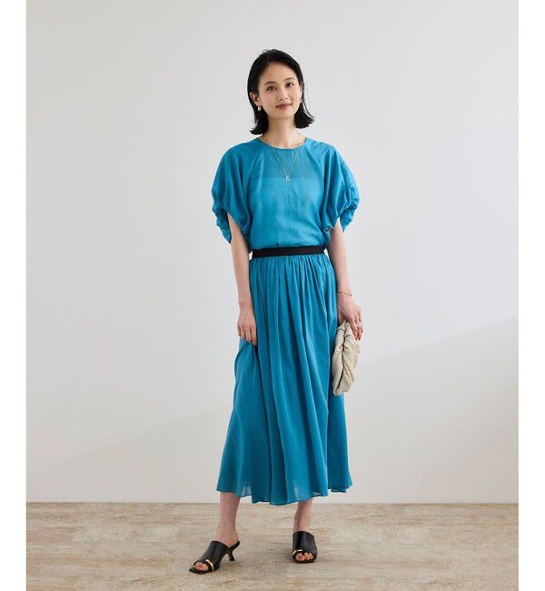 ROPE「【洗える】コットンシルクブラウス/セットアップ対応」|シャツ・ブラウス|