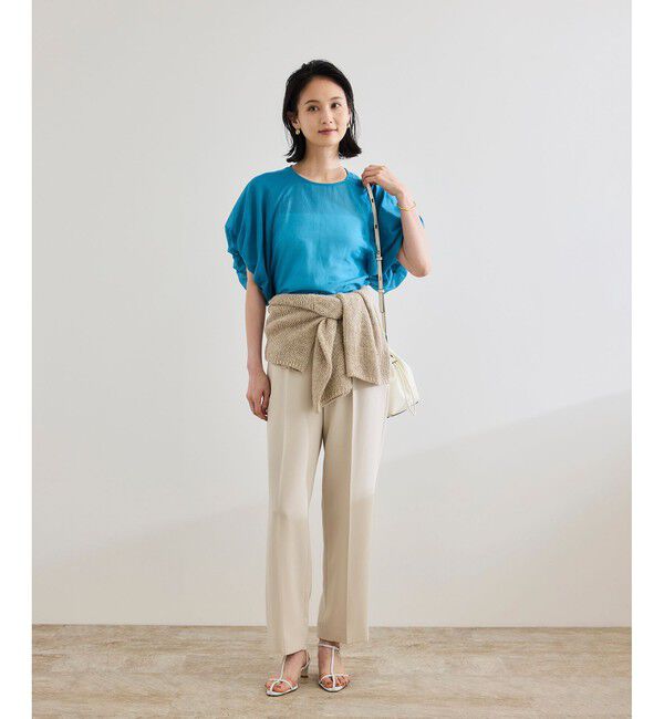 ROPE「【洗える】コットンシルクブラウス/セットアップ対応」|シャツ・ブラウス|