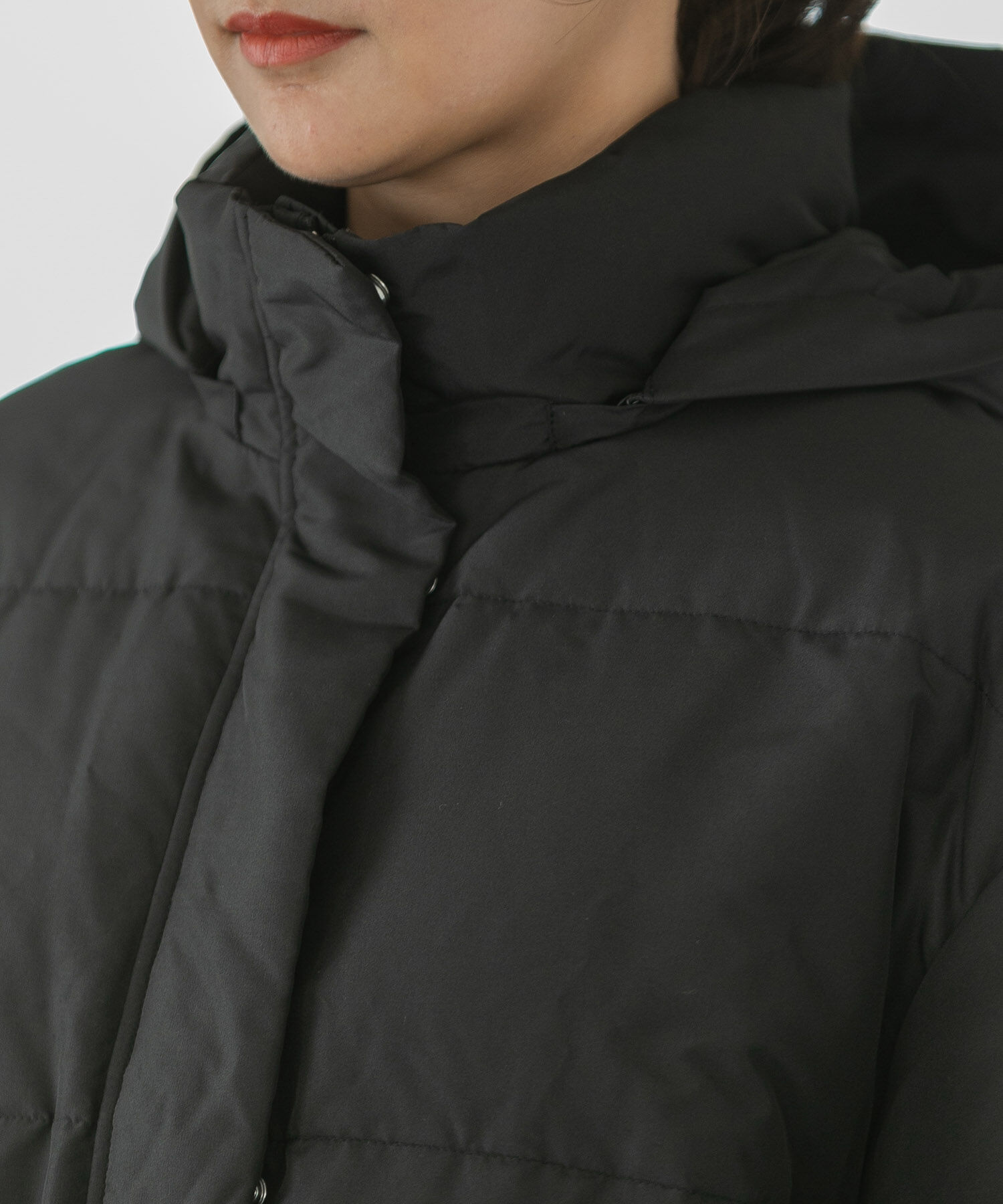 VIS「【Green Down】オーバーサイズフードダウンジャケット」|ダウン|