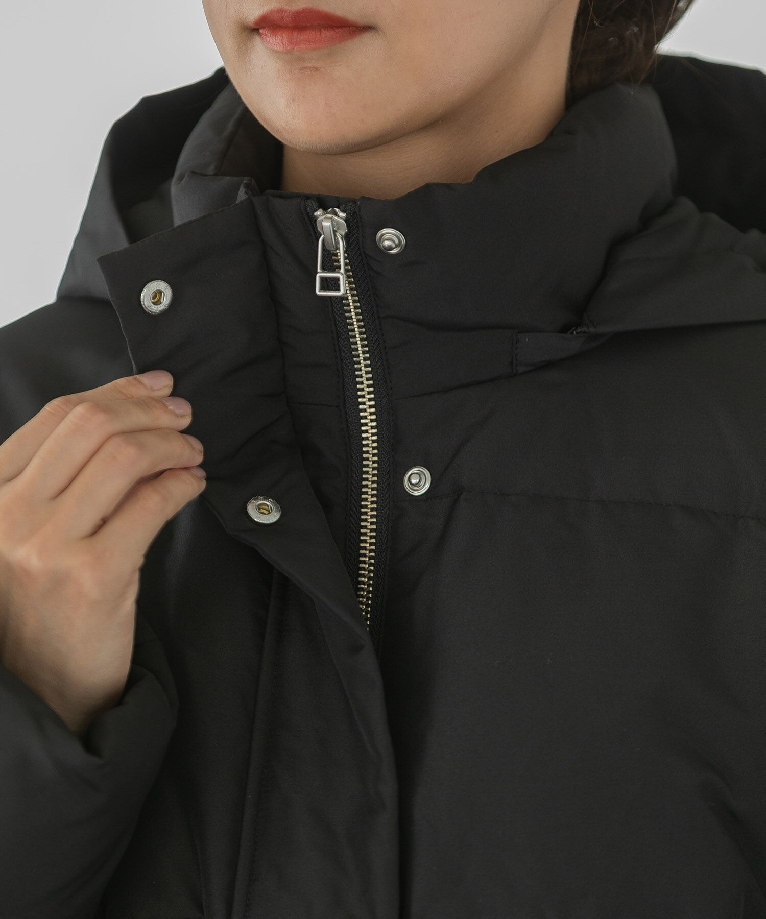 VIS「【Green Down】オーバーサイズフードダウンジャケット」|ダウン|