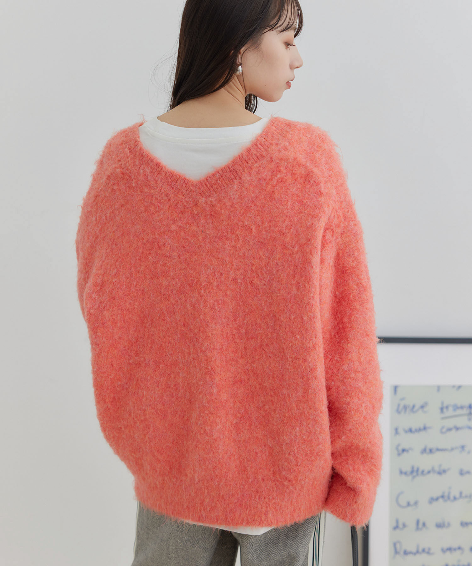 VIS「【前後2WAY】毛混トゥンカロンニット」|ニット・セーター|