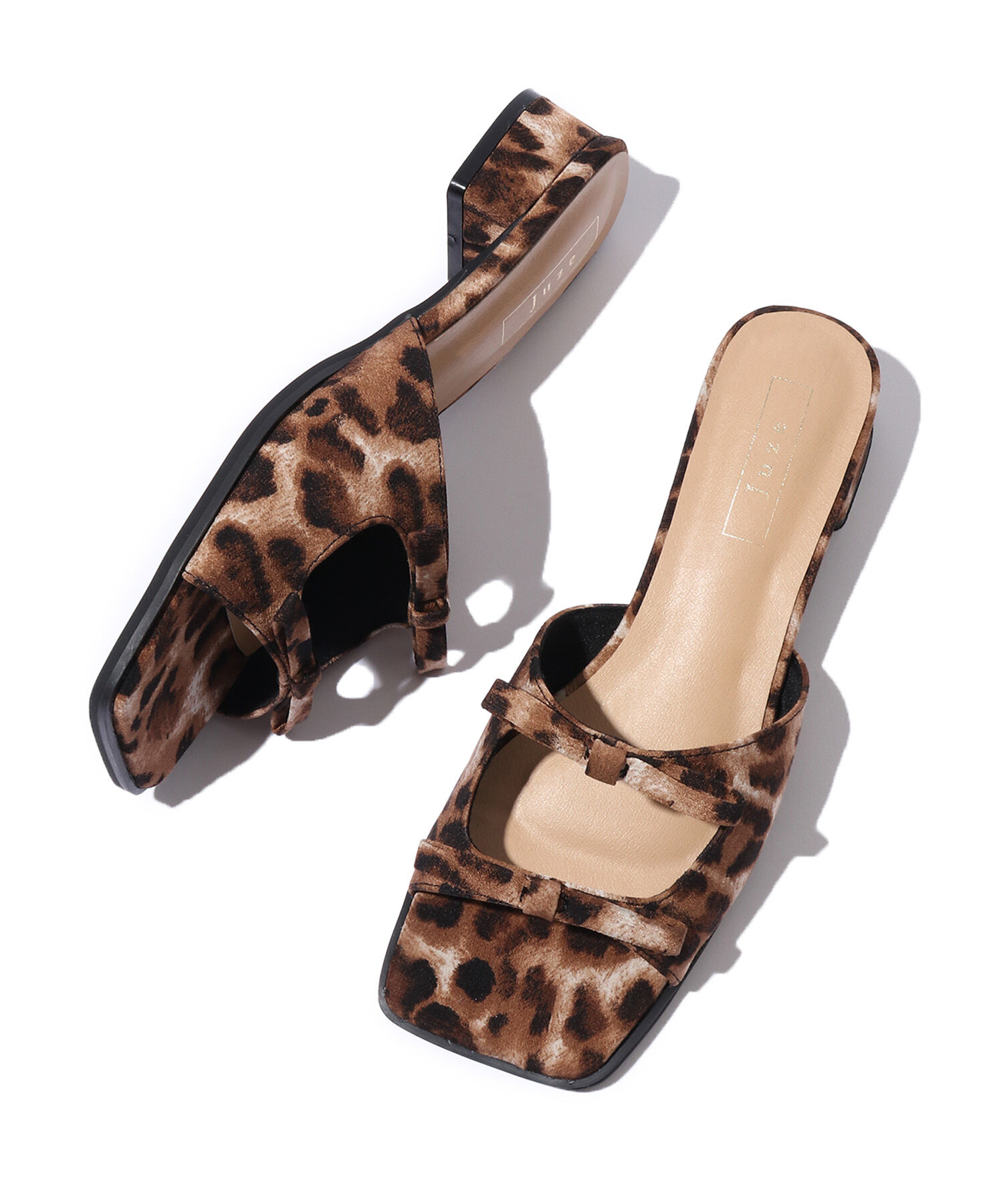 Juze「ダブルサテンリボンサンダル」|サンダル|