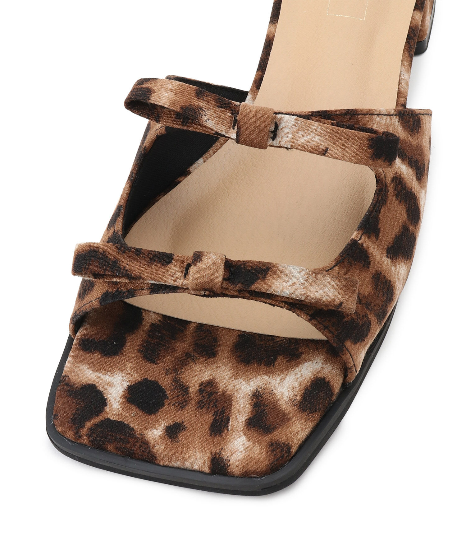 Juze「ダブルサテンリボンサンダル」|サンダル|