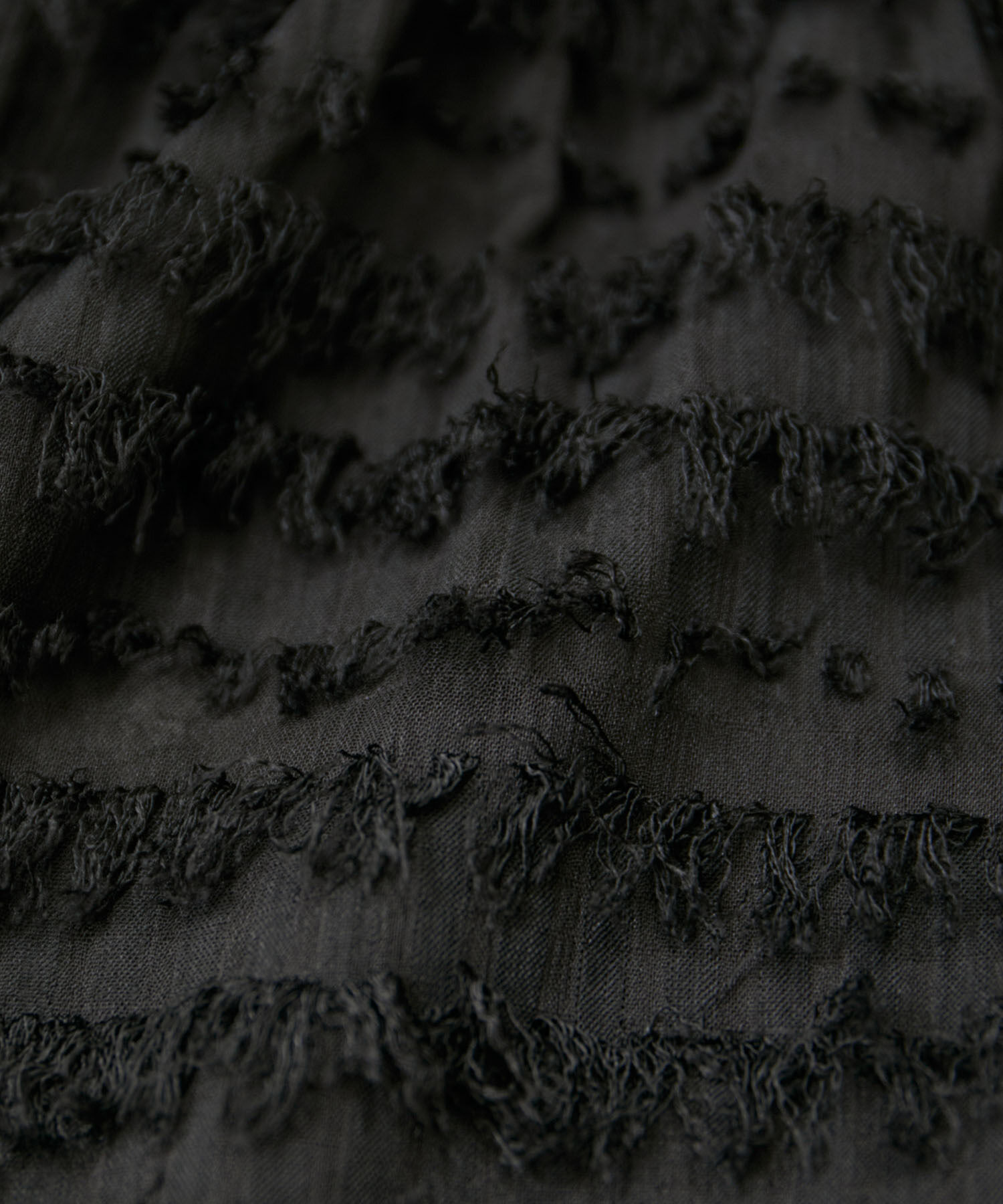 VIS「【洗える】フリンジジャガードスリット入りロングスカート」|スカート|