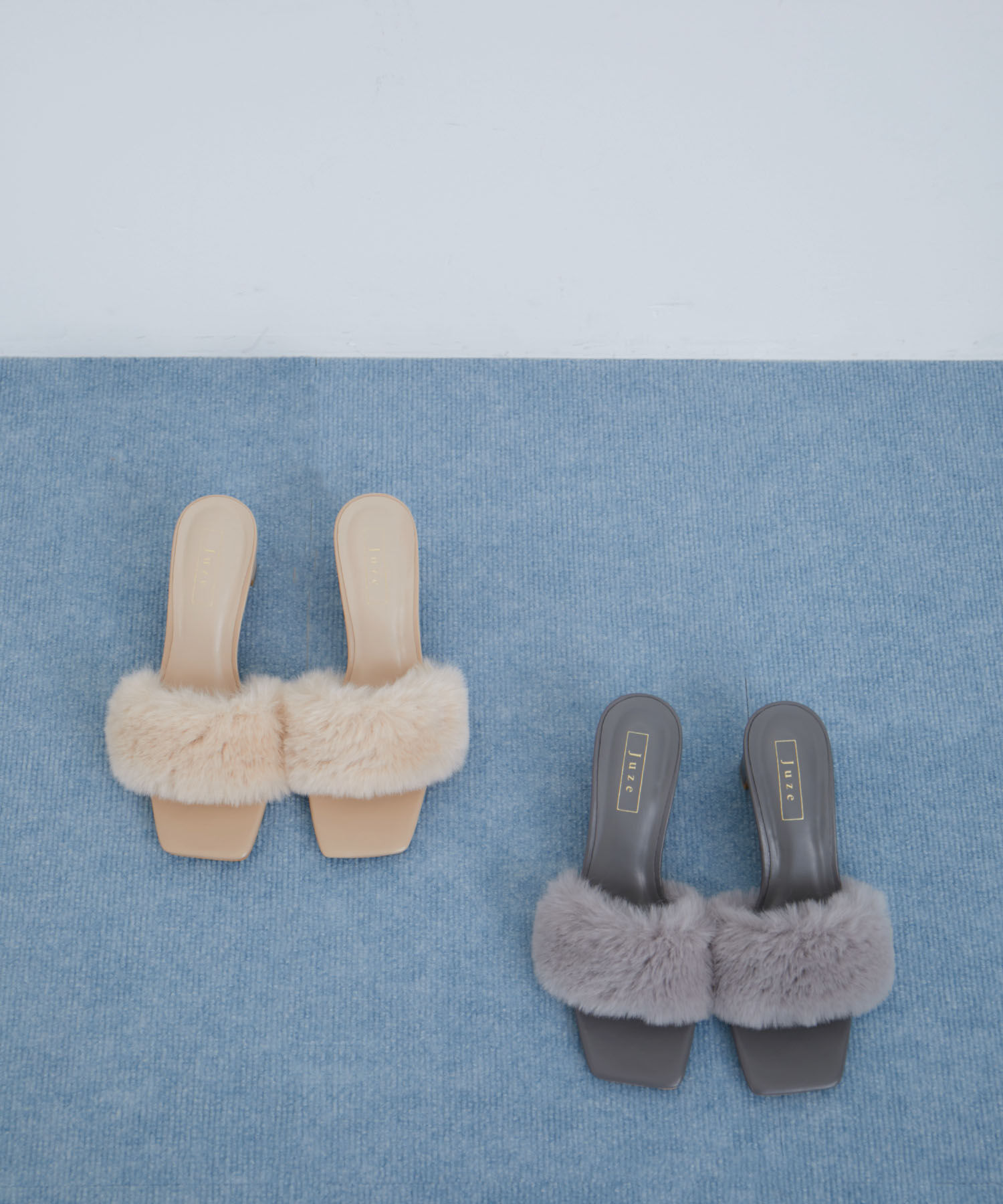 Juze「ファーサンダル」|ビジネス・ドレスシューズ|