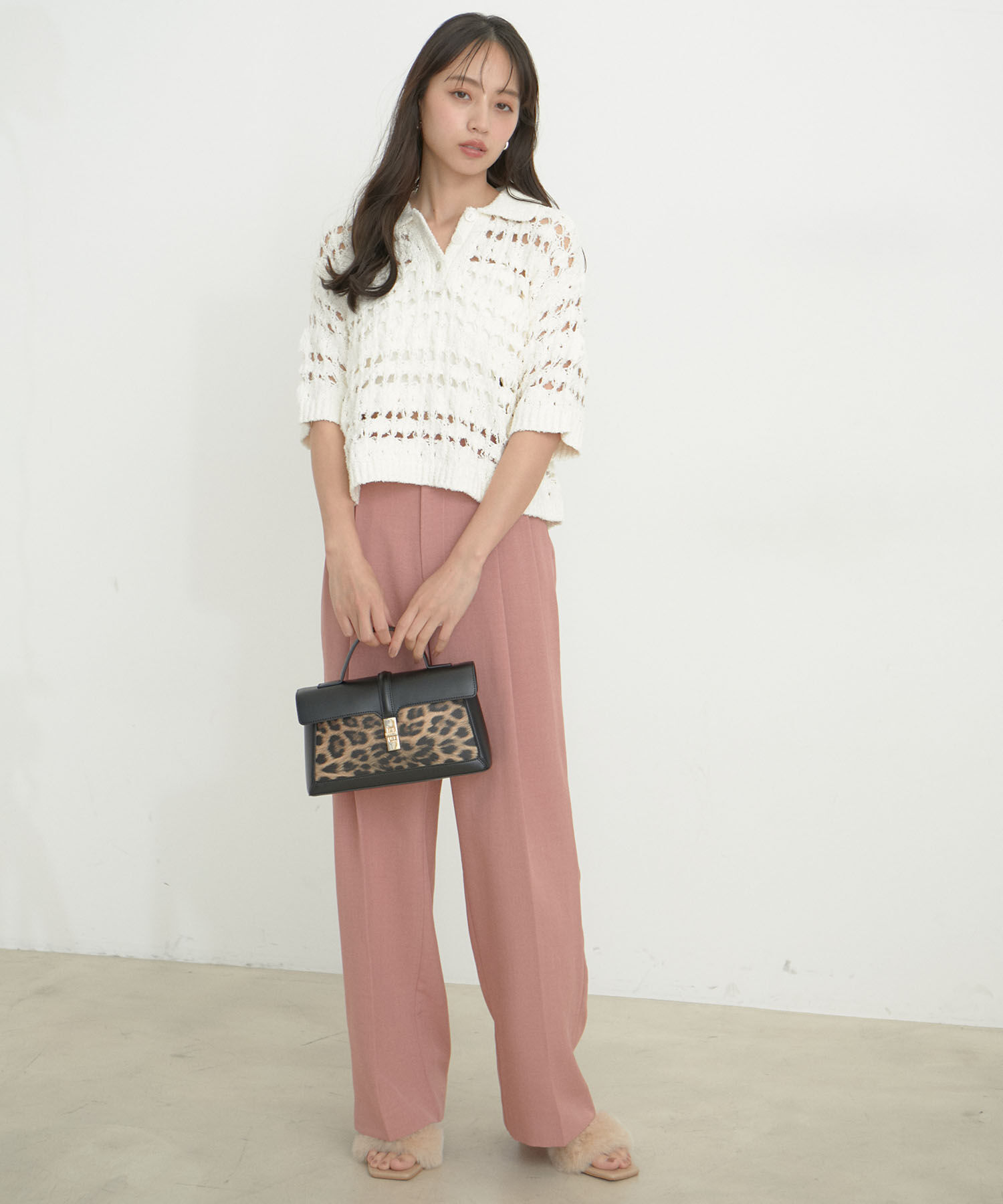 Juze「ファーサンダル」|ビジネス・ドレスシューズ|