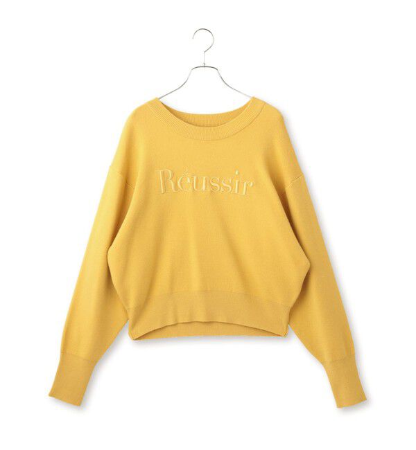 VIS「スウェットライク刺繍ロゴニットプルオーバー」|ニット・セーター|