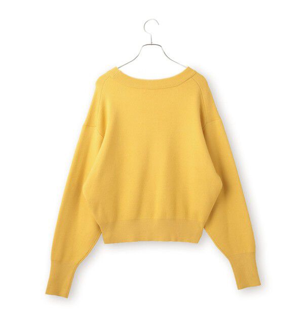 VIS「スウェットライク刺繍ロゴニットプルオーバー」|ニット・セーター|