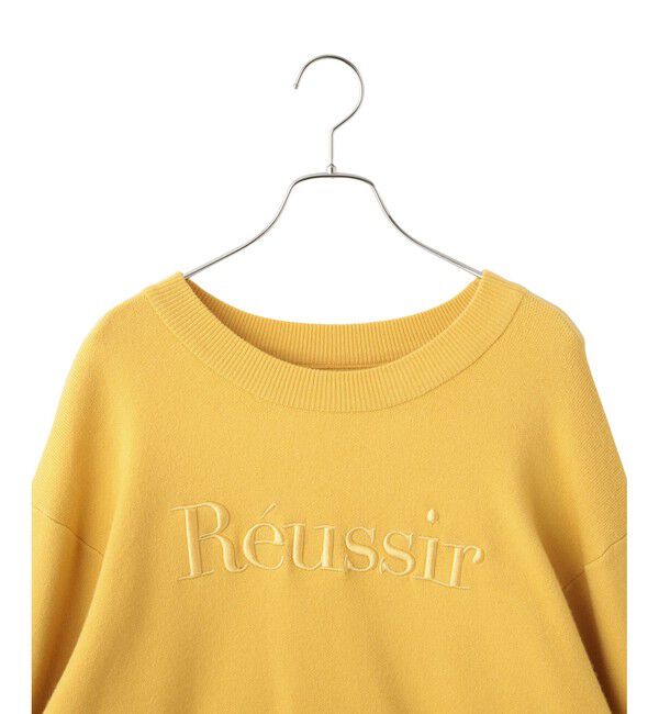 VIS「スウェットライク刺繍ロゴニットプルオーバー」|ニット・セーター|