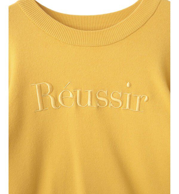 VIS「スウェットライク刺繍ロゴニットプルオーバー」|ニット・セーター|