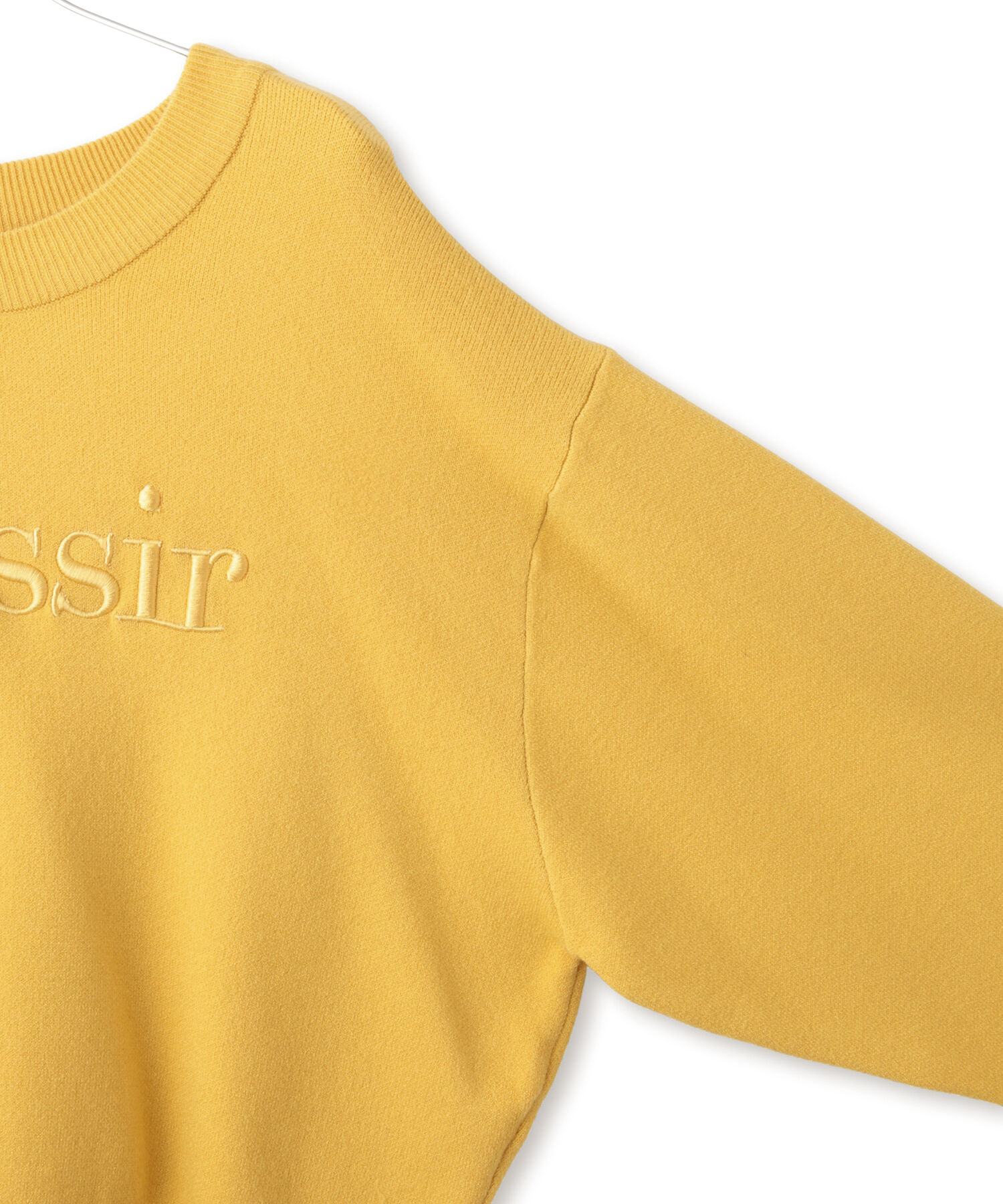 VIS「スウェットライク刺繍ロゴニットプルオーバー」|ニット・セーター|