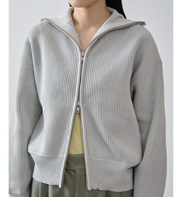 VIS「Wジップハイネックニットカーディガン」|カーディガン|