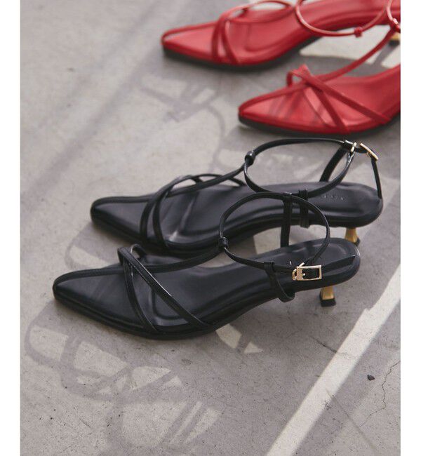 VIS「ナロークロスメタルヒールサンダル」|サンダル|