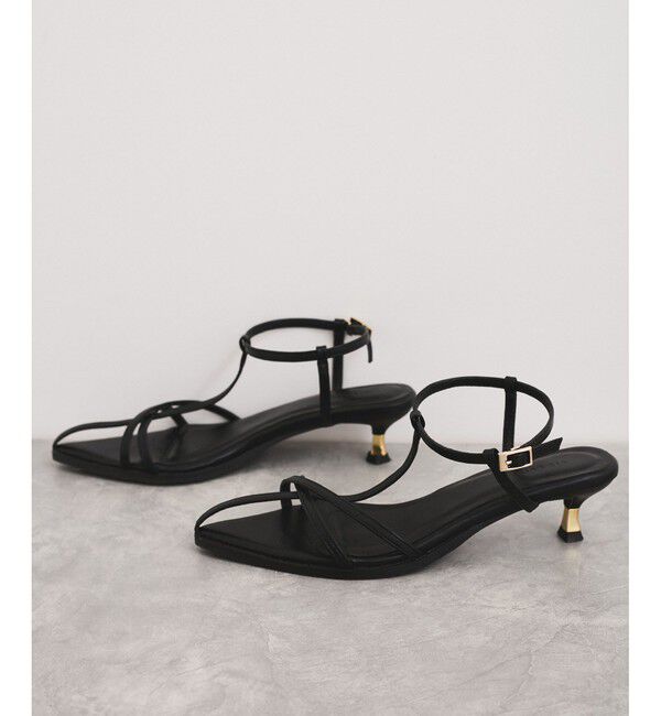 VIS「ナロークロスメタルヒールサンダル」|サンダル|