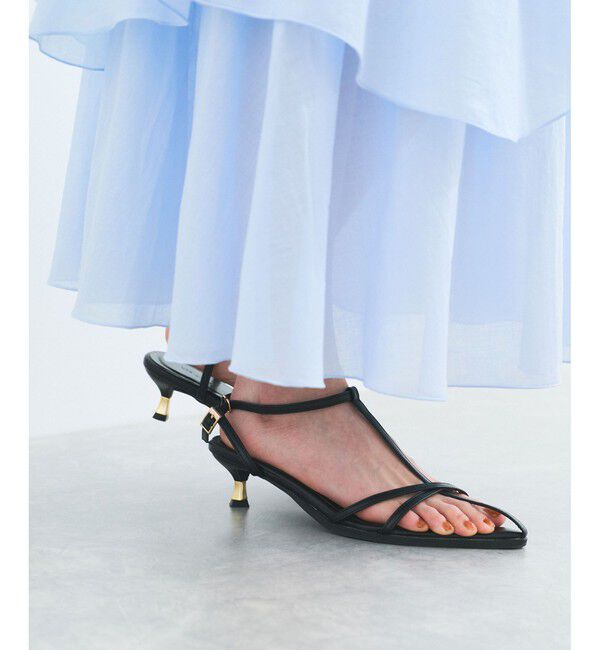 VIS「ナロークロスメタルヒールサンダル」|サンダル|