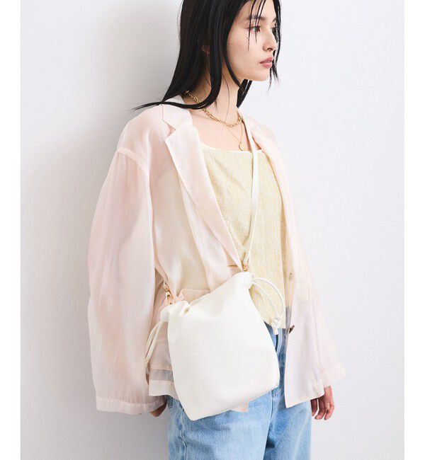 VIS「チェーンハンドル2WAY巾着バッグ」|ハンドバッグ|