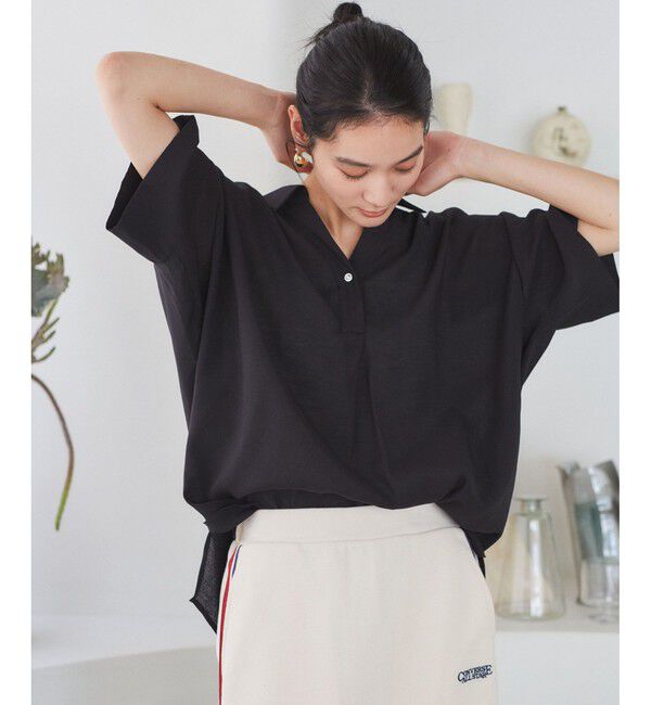 VIS「【WEB限定】バックシャンスキッパーブラウス」|シャツ・ブラウス|