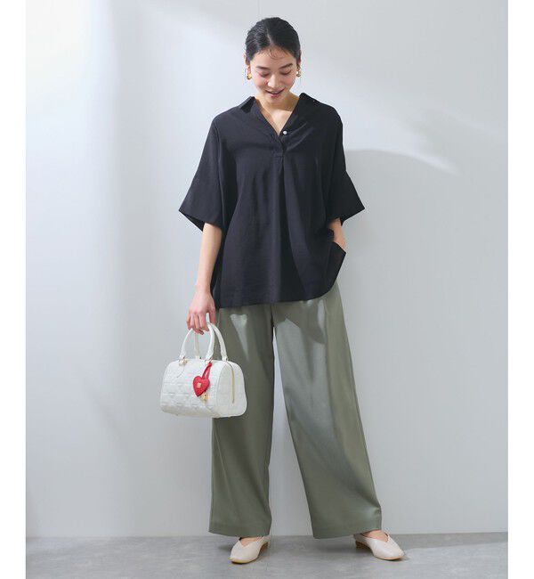 VIS「【WEB限定】バックシャンスキッパーブラウス」|シャツ・ブラウス|