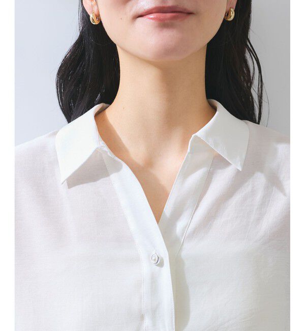 VIS「【WEB限定】バックシャンスキッパーブラウス」|シャツ・ブラウス|