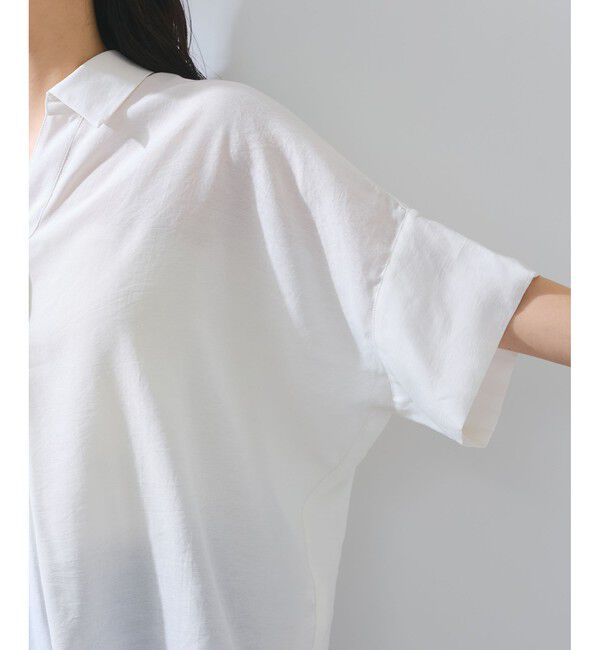 VIS「【WEB限定】バックシャンスキッパーブラウス」|シャツ・ブラウス|