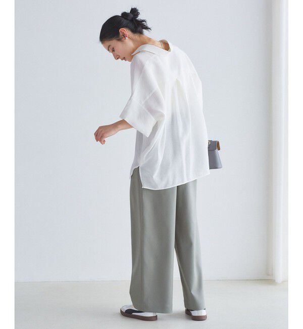 VIS「【WEB限定】バックシャンスキッパーブラウス」|シャツ・ブラウス|