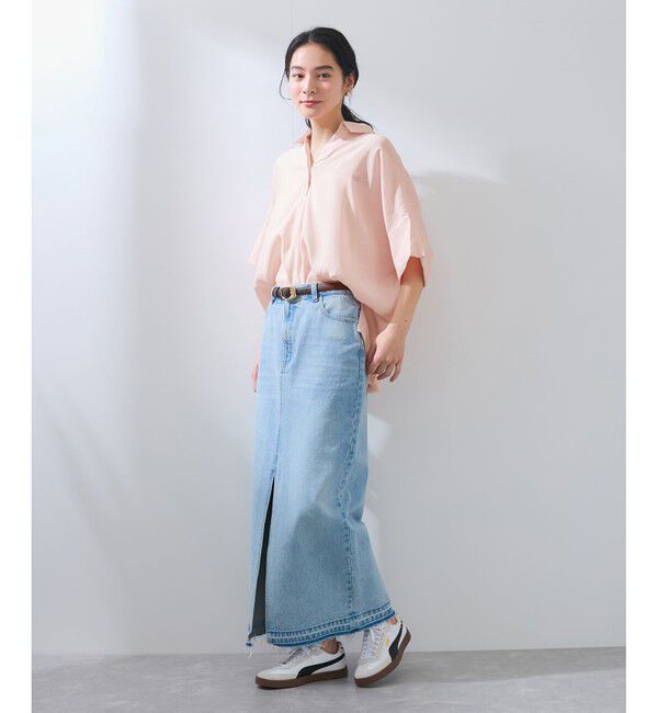 VIS「【WEB限定】バックシャンスキッパーブラウス」|シャツ・ブラウス|