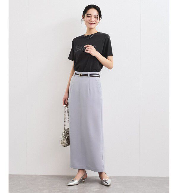 VIS「【洗える】Iラインロングスカート」|スカート|