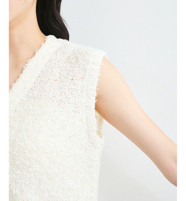 VIS「【洗える】テープヤーンニットベスト」|ベスト・ジレ|