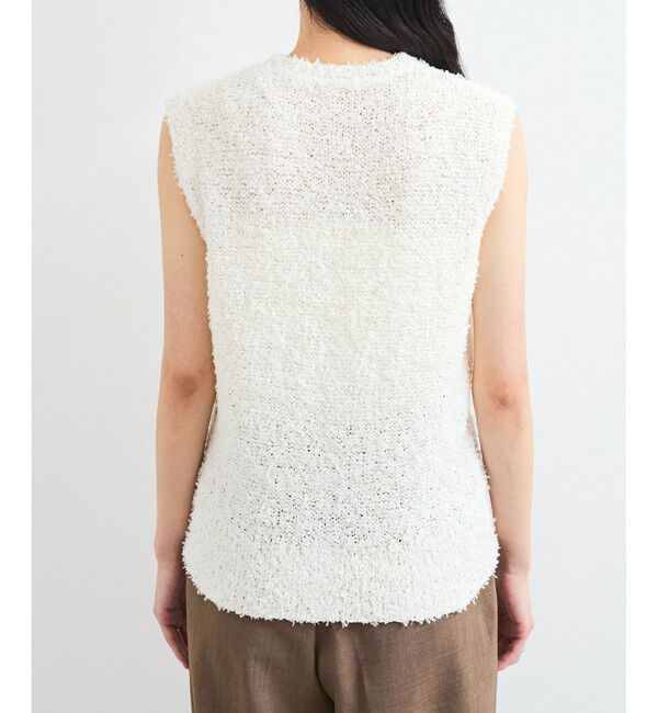 VIS「【洗える】テープヤーンニットベスト」|ベスト・ジレ|