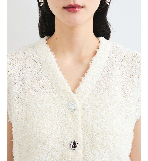 VIS「【洗える】テープヤーンニットベスト」|ベスト・ジレ|