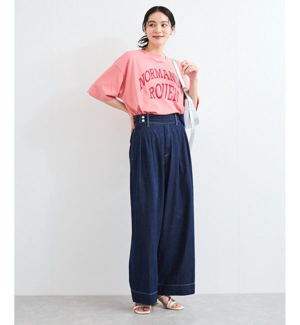 VIS「タックデザインリラックスデニムパンツ」|デニム|