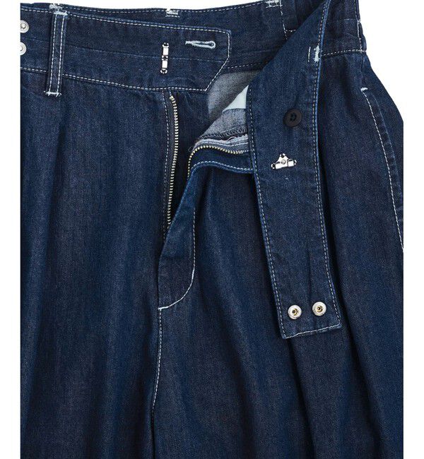 VIS「タックデザインリラックスデニムパンツ」|デニム|