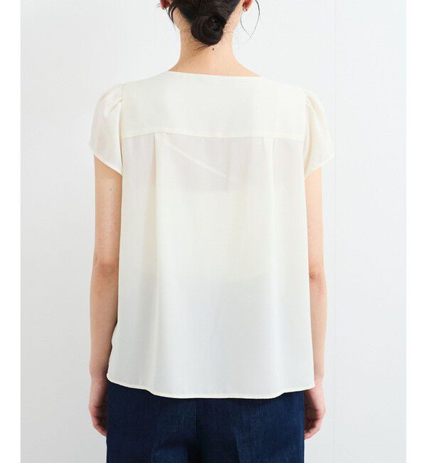 VIS「【WEB限定】【2WAY】リボンモチーフフリルブラウス」|シャツ・ブラウス|